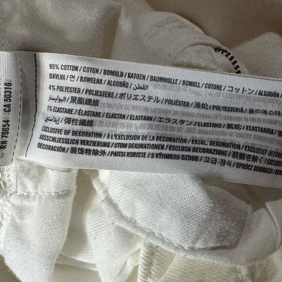 Abercrombie & Fitch SZ W33 L32 Skinny Jeans Iconic Stretch Hi-Rise Zip-Fly White - Picture 12 of 13